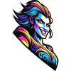 Neon Diva Pop Art Portrait