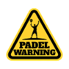 Padel Warning Sign Warning Sportsman