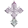 Iridescent Gothic Cross Templar Flair