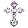 Iridescent Filigree Cross