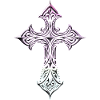 Iridescent Filigree Cross
