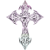 Prismatic Cross Tattooed Crest