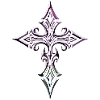 Iridescent Ornate Cross