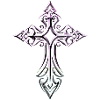 Ornate Gradient Cross