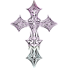 Ornate Filigree Cross Gradient