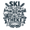 Skier plus tard au Theke