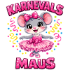 Karnevalsmaus Karneval Konfetti Geschenk