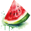 Éclaboussure d’aquarelle pastèque