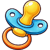 Pacifier Cartoon Baby