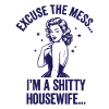 Honest Housewife Irony Retro Design