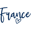 France Heart Women's Love France