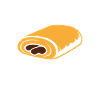 Illustrated pain au chocolat
