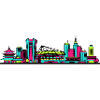 Kawasak City Skyline Industry Modern Art