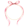Bow Circle Pink Gold Customizable