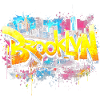 Brooklyn Graffiti Neon City Splash