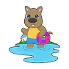 Kangaroo Swimming Swim Ring Summer