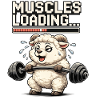 Muskel-Loading Lamm beim Krafttraining