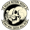 Death Before Decaf Skull Coffee
