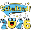 Schulkind 2026 Einschulung Schulanfang Comic