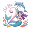 I'm 2 Mermaids Girl 2nd Birthday