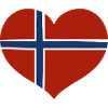 Norway Flag Heart