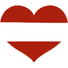Austrian Flag Heart