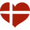 Danish Flag Heart