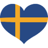 Swedish Flag Heart