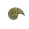 Gold and green Celtic Nautilus