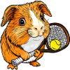 Tennis player guinea pig