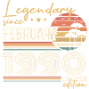 Février 1990 anniversaire 1990 légendes Février