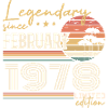 Février 1978 anniversaire 1978 légendes Février