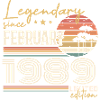 Février 1989 anniversaire 1989 légendes Février