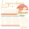 Février 1988 anniversaire 1988 légendes Février