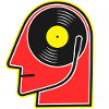 Vinyl Album Head Cartoon Portrait