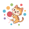 Kitten Player Yarn Ball