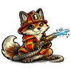 Fox firefighter hero in action