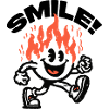 Smile! Fiery Friend Smiley