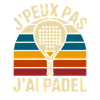 I can't I have padel – retro rainbow vibe