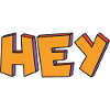 Hey 3D Retro in Orange