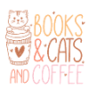 Bücher, Katzen und Kaffee