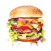 Hamburger Farbexplosion
