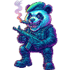 Neon Panda Mercenary 