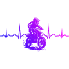 Iconic motocross motif