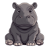 Cuddly Hippo Cartoon