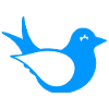 Bird silhouette sitting, animal motif