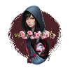 Hooded Noir Flower Rose