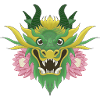 Emerald Green Lotus Dragon