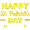 Saint-Patrick Neon Jaune Joyeux Jour