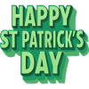 Joyeux Saint-Patrick Vert Pop Art